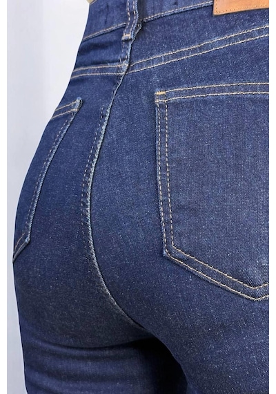 Lacarino 7578 Flare Kadın Jean Pantolon Blue