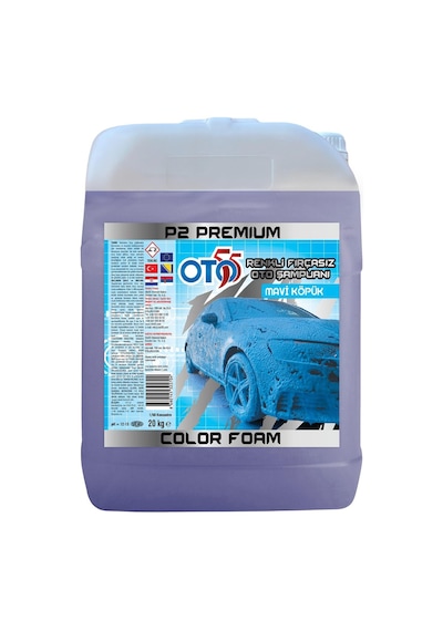 Oto55 P2 Mavi Köpük Fırçasız Yıkama Cilalı 20 Kg 7699554193721