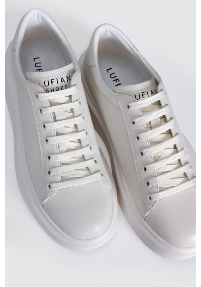 Lufian 121230109 Grace Deri Unisex Sneaker Ayakkabı Beyaz