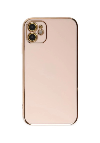 İphone 12 Kılıf Volet Silikon - Pembe