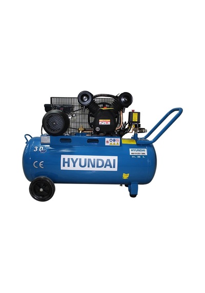 Hm-v-0.25/200l Hava Kompresörü, 200 Litre, V Kafa, 3 Hp, Mavi