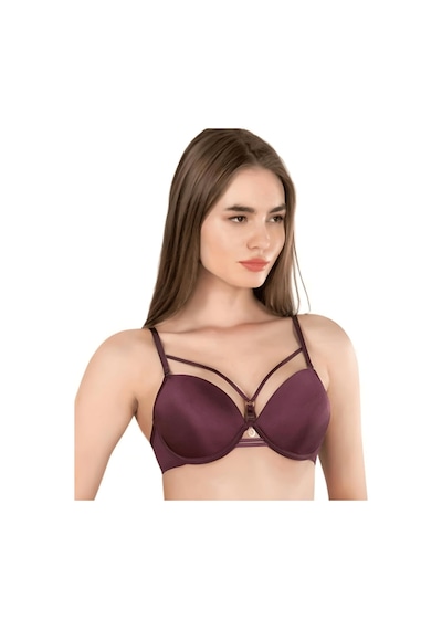 Le Jardin Monica Göğsü Şeritli Mikro Push-up Arkası İp Detaylı Sü Bordo