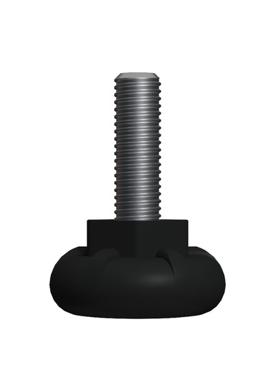 Cateksss M8x25 Vida Küçük Topuz Çap: 30 Mm Siyah - 18 Li Paket