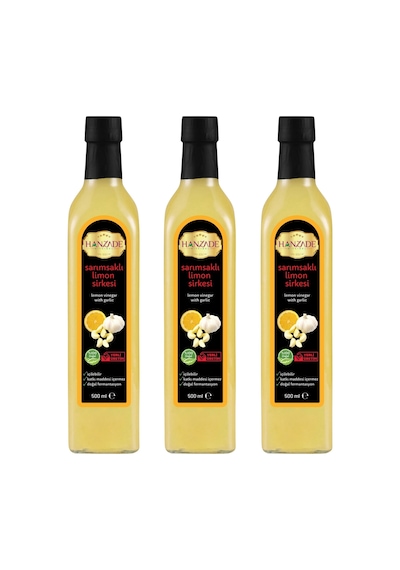 Hanzade Bitkisel Sarımsaklı Limon Sirkesi 3 x 500 ML