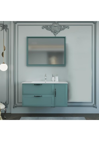 Denko Beyoğlu 100 Cm Mdf Mat Yeşil Banyo Dolabı Takımı Yeşil Denko Beyoğlu 100 Cm Mdf Mat Yeşil Banyo Dolabı Takımı Yeşil