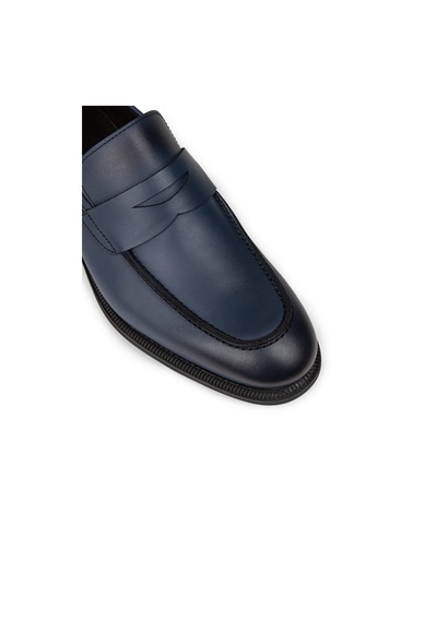Deery Erkek Hakiki Deri Lacivert Klasik Loafer Ayakkabı - 01995mlcvc01 Lacivert