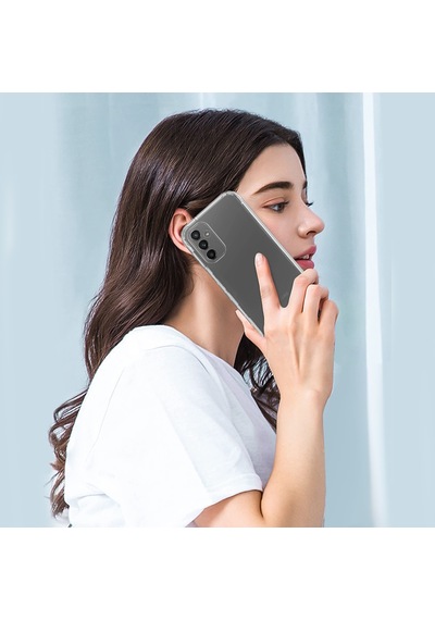 Fitcase Samsung Galaxy Uyumlu A14 Kılıf Kamera Korumalı Silikon Şeffaf Kapak