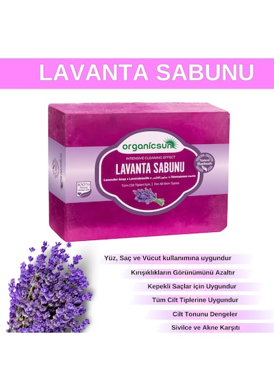 Organicsun Doğal Lavanta Sabunu 140 G