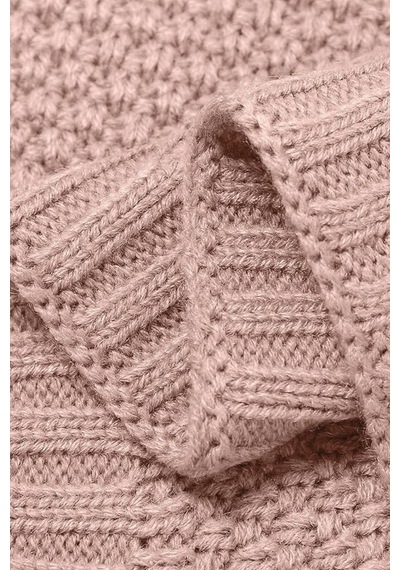Kız Ve Erkek Bebek Için Triko Örgü Bebek Battaniyesi 90cm X110cm Basics Pudra Pembe Pembe2 Pembe2