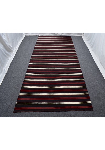 Zehra Abla Halı Yeni El Dokuma İnce Çubuklu Yağcıbedir Balıkesir Yün Kilim 6295