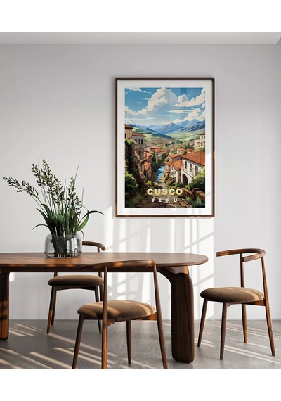Çerçevesiz Poster And Dağlarının Kalbinde Cusco