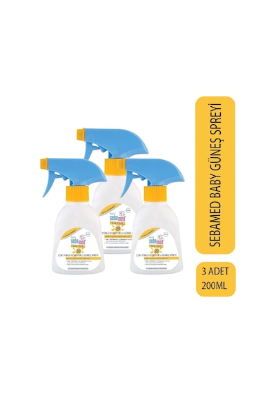 Sebamed Baby Çok Yönlü Koruyucu Güneş Spreyi Spf50 200 Ml 3 Adet