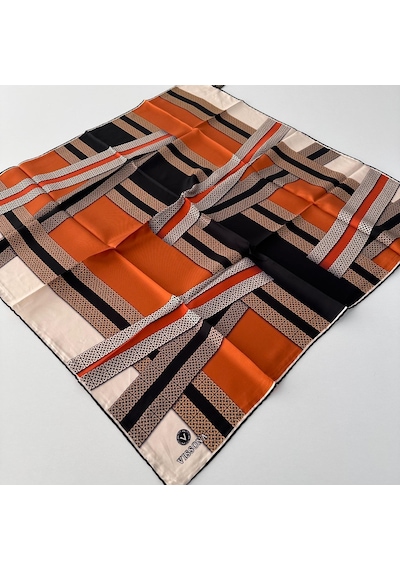 Vissona Twill İpek Eşarp Ipk4007-27278 Çok Renkli