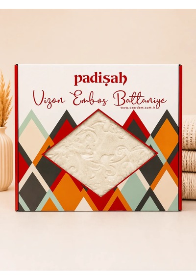 Padişah Battaniye Çift Kişilik Ekru