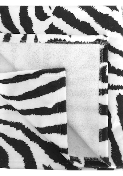 80x150 cm Büyük Plaj Havlusu Genç Yetişkin Deniz Havuz Doğa Dalış Yüzücü Kamp Havlusu Zebra Siyah