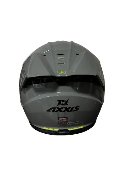 Axxis Hawk Sv Evo Solıd A12 Kapalı Motosiklet Kaskı Parlak Gri