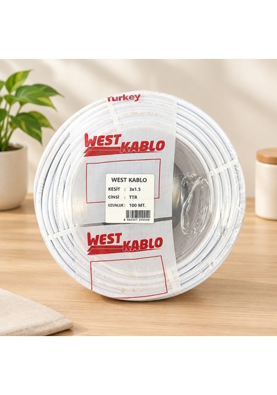 3x1,5 Mm Ttr Elektrik Kablosu 100 Metre Aklby-bsva58