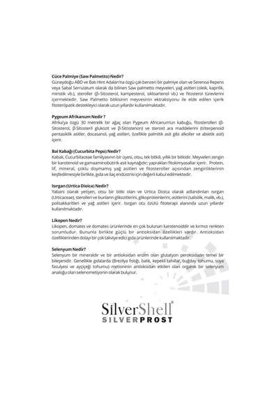 Silvershell Silverprost Saw Palmetto. Pygenum Africanum. Pumpkin