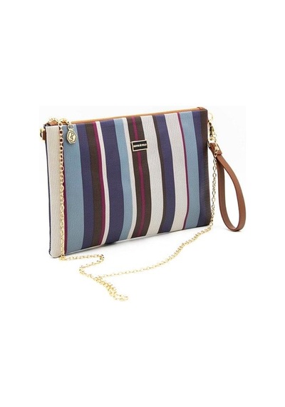 Silver Polo Mix - Taba Ekose Kadın Portföy Ve Clutch El Çantası Sp1034