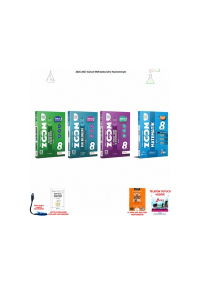 Günay 8. Sınıf Lgs Tüm Dersler 125 300 Soru Hediyeli 4 Kitap Seti