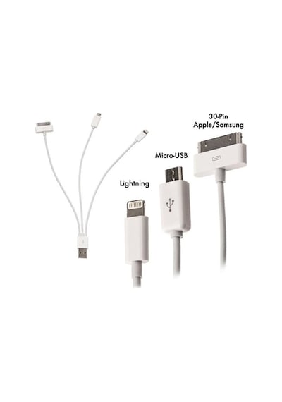 Codegen Apple Uyumlu iPhone 30 Pin / 8 Pin / Micro Usb 20 Cm Şarj Kablosu Cdg-cnv73