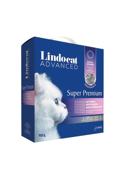 Lindo Cat Lindocat Advanced Super Premium Extra Güçlü Pudra Kokulu Topaklanan Bentonit Kedi Kumu 10 Lt