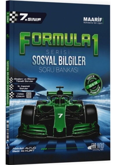 7. Sınıf Sosyal Bilgiler Formula 1 Soru Bankası Son Viraj Yayınları