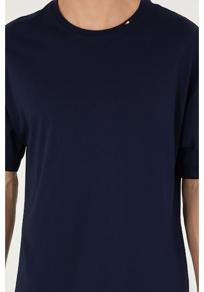 U.S. Polo Assn. Erkek Oversize Fit Bisiklet Yaka Lacivert Tişört 50294288-VR033