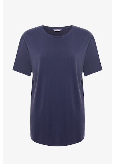 Penti Koyu Indigo Bisiklet Yaka Loose Fit Modal T-Shirt