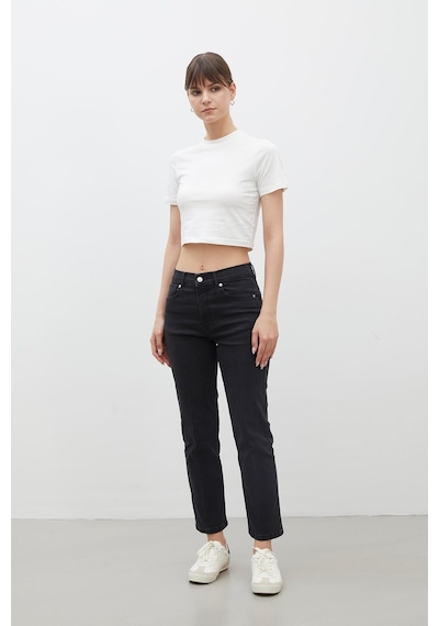 Manuka Bootcut Fıt Denim Pantolon Siyah