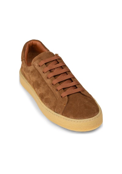 Deery Erkek Hakiki Süet Taba Renk Sneaker - 02018mtbac03