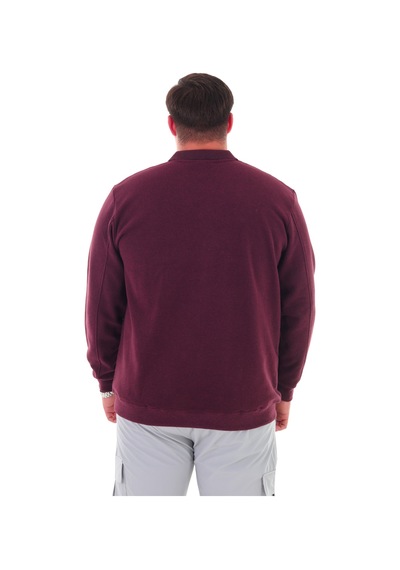 Erkek Battal Beden 158 Kiloya Kadar Uygun Bedenli Geniş Kalıp Baskılı Polo Yaka Selanik Sweat Bordo Erkek Battal Beden 158 Kiloya Kadar Uygun Bedenli Geniş Kalıp Baskılı Polo Yaka Selanik Sweat Bordo