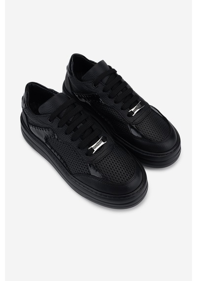 Valmenti Kadın Hakiki Deri Siyah Floter Sneakers & Spor Ayakkabı 1116 255-01 Bn Ayk Y26 Sıyah Fltr