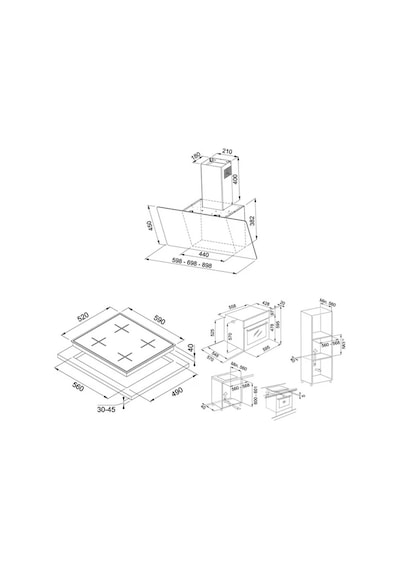 Franke FSL 86 H BK - FHNS 604 4G BK C - FPJ 615 V BK/SS Siyah Ankastre Set
