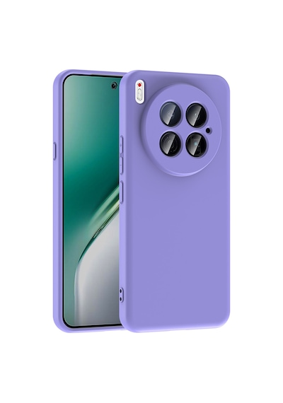 Tecno Camon 40 Premier 5g Kılıf Yumuşak Silikon Kamera Korumalı Lansman Ata Pro Tech Lila