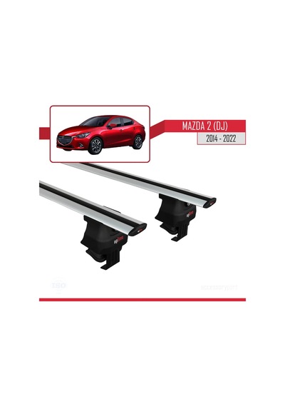 Mazda 2 Dj 2014-2022 Arası İle Uyumlu Ace-4 Ara Atkı Tavan Barı Gri