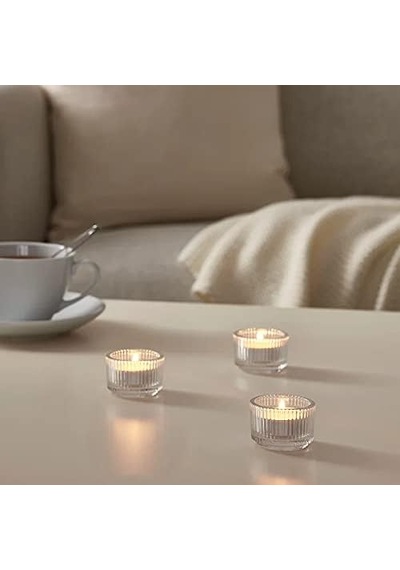 Şeffaf Camdan 5'li Zarif/istiflenebilir Tealight Tutucu 3,5 Cm 5'li Paket - Stockland Tarafından Satılır Altın