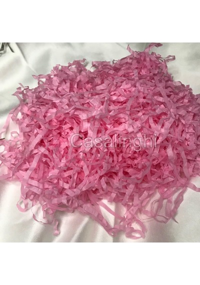 Pembe Kırpık Pelür Kağıt Kırpıntısı Pink Shredded Tissue Paper - 50 Gram 1