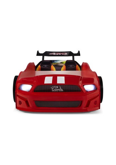 Bazalı Kırmızı Arabalı Yatak Sport Mst Işıklı 90x190 Cm Bazalı Kırmızı Arabalı Yatak Sport Mst Işıklı 90x190 Cm