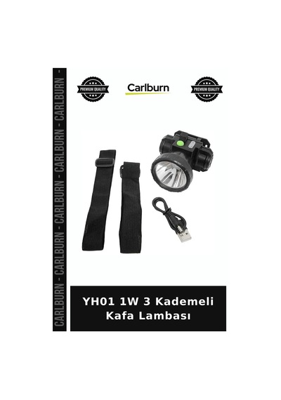 Yh01 1w 3 Kademeli Kafa Lambası Fener Kamp Aleti Kullanışlı Lamba Diğer