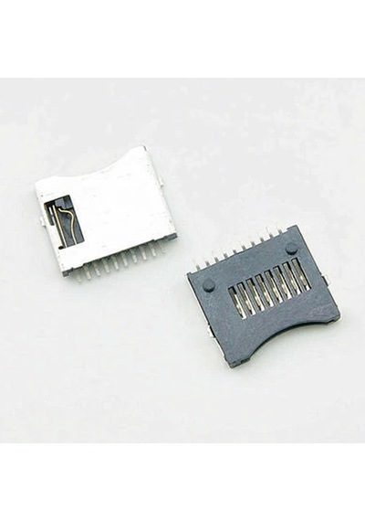 Micro Sd Kart Soketi Hafıza Kartı Microsd Kart Bellek Yaylı Kart Algılayıcı 8 + 2 Pin Konnektör