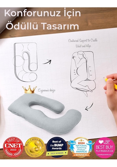 Momcozy Hamile Yastığı Soğutucu Kumaşlı