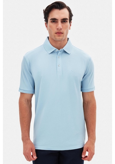 D's Damat Ds Damat Regular Fit Açık Mavi Pike Dokulu T-shirt 4hc146551001m 603922