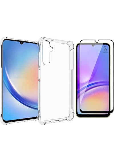 Samsung Galaxy A05s Uyumlu Köşe Dolgulu Anti Shock Telefon Kılıfı Ve 5d Kırılmaz Cam Ekran Koruyucu