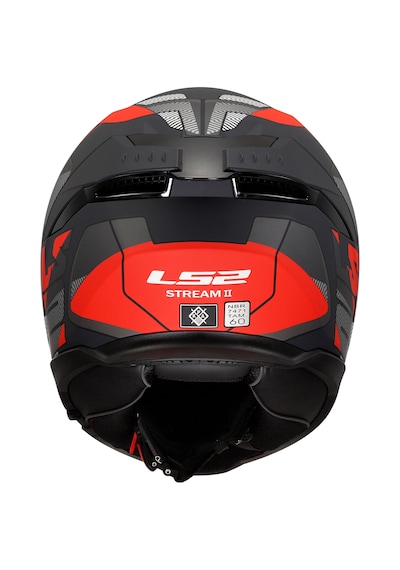 Ls2 Stream 2 Road Full Face Güneş Vizörlü Motosiklet Kaskı Mat Siyah - Kırmızı