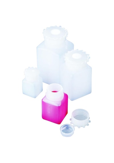 Hdpe Şişe, Kare, Taksimatlı, Contalı Kapak, 100 Ml