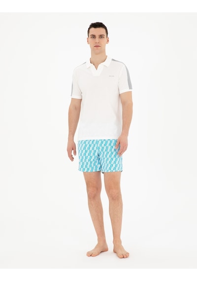 Pierre Cardin Erkek Aqua Deniz Şortu 50288231-vr007 Açık Mavi