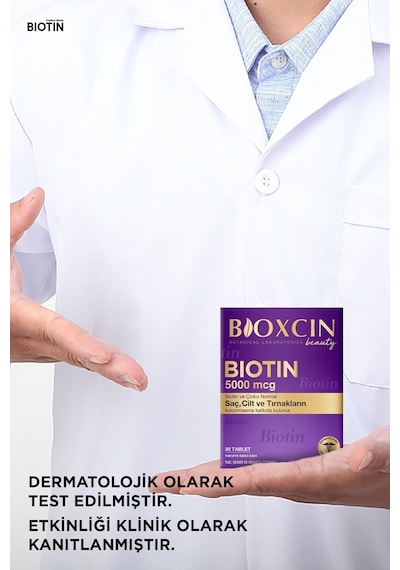 Bioxcin Biotin 5000 Mcg 30 Tablet 2'li