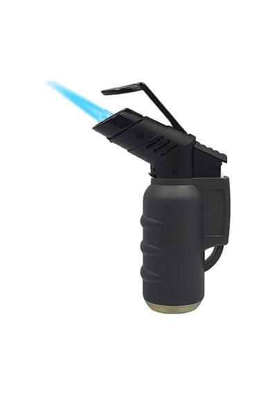 1300 C Turbo Torch Tek Pürmüz Siyah Çakmak Siyah