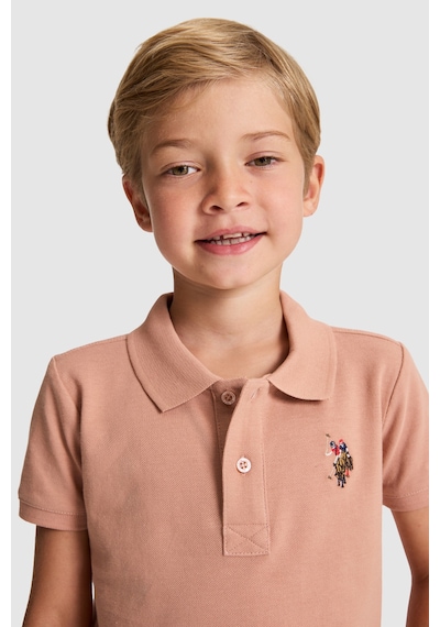 U.S. Polo Assn. Erkek Çocuk Pudra Tişört Basic 50325608-vr042